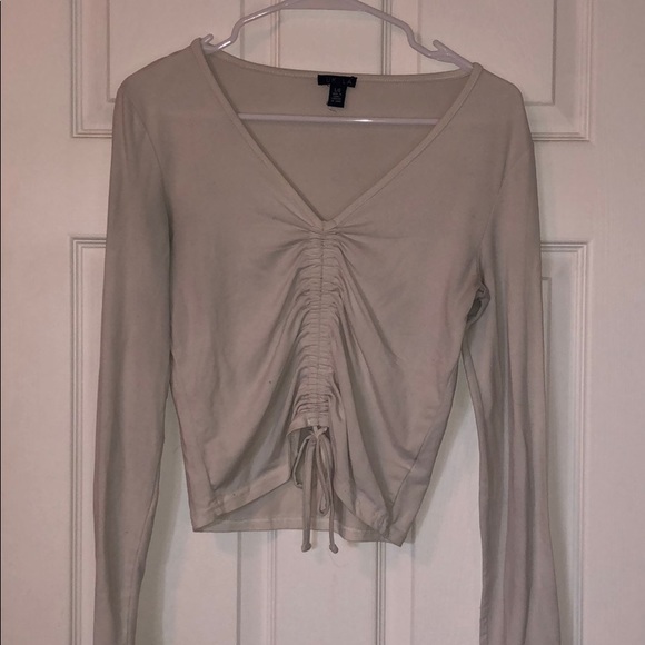 V neck body con adjustable long sleeve shirt - Picture 1 of 4